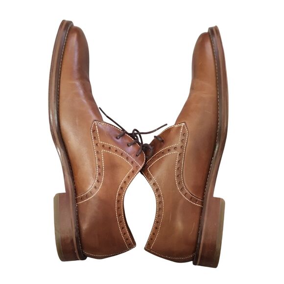 Johnston & Murphy Tan Leather Oxfords main image 6